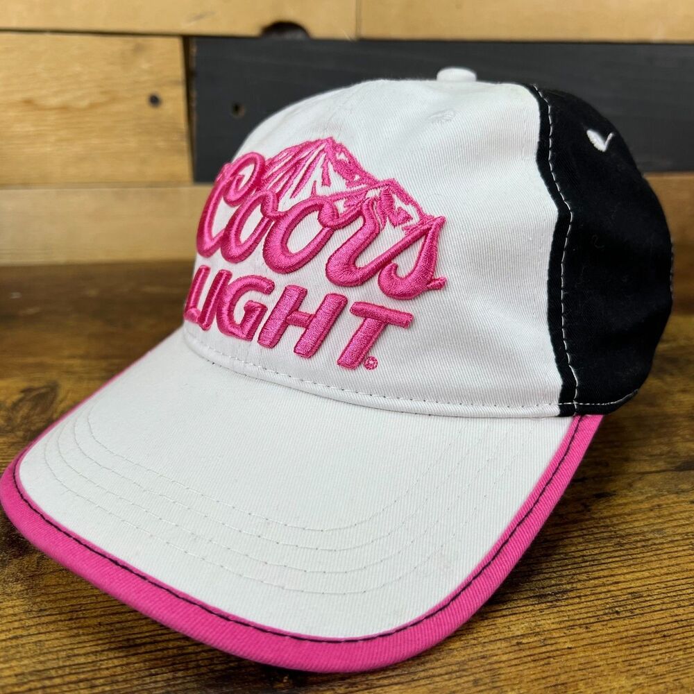 Coors Light Pink Embroidered Adjustable Hat Baseball Cap